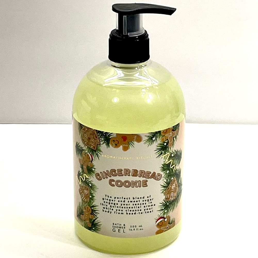 Aromatherapy Rituals Gingerbread Cookie Bath & Shower Gel Vit. E & Aloe Vera New